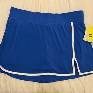 All In Motion Vibrant Blue Women's Skort with White Trim